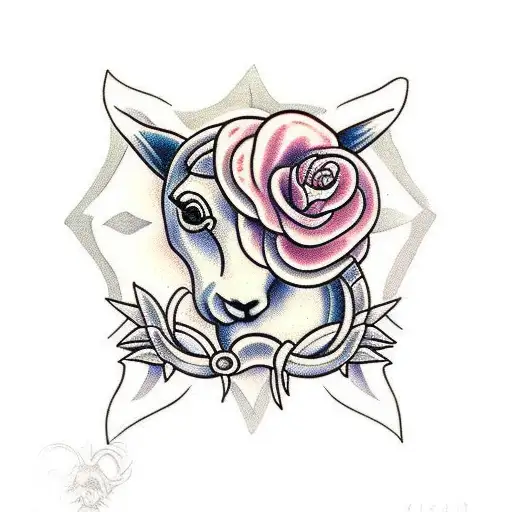 Slain Lamb tattoo design idea