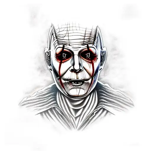 Michael Myers Fighting Freddy Krueger  tattoo design idea