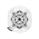 One possible design for an armband tattoo representing "silent but very creative" and relating to time could be a minima tattoo design idea