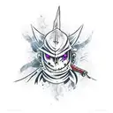 Create a tattoo featuring a character from Dark Souls wielding a magical weapon tattoo design idea