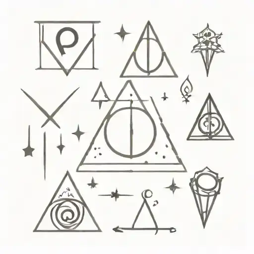 Harry Potter Symbols tattoo design idea