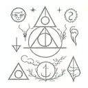 Harry Potter Symbols tattoo design idea