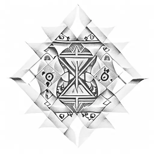 7 of diamonds  tattoo design idea