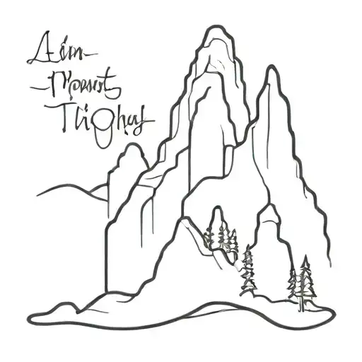 Ain’t No Mountain High Enough Song by Marvin Gaye and Tammi Terrell tattoo design idea
