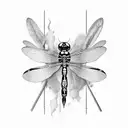 Dragonfly mechanical  tattoo design idea
