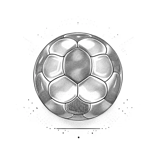 World cup and ball tattoo design idea