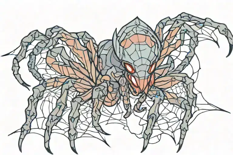 spider anime womb tattoo tattoo design idea