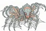 spider anime womb tattoo tattoo design idea