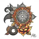 sanskrit mantras tattoo design idea