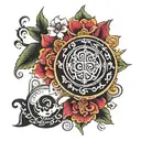 sanskrit mantras tattoo design idea