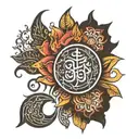 sanskrit mantras tattoo design idea