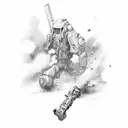 Gamer tattoo design idea