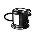 coffee mug in jukeboxe tattoo design idea