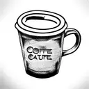 coffee mug in jukeboxe tattoo design idea