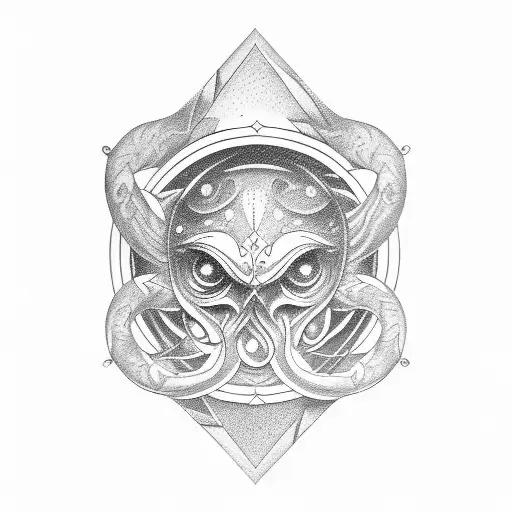 gemini finger tattoo design idea