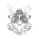 gemini finger tattoo design idea