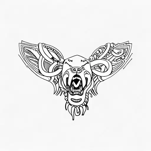 chain name vic tattoo design idea