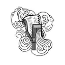 harmonica tattoo design idea
