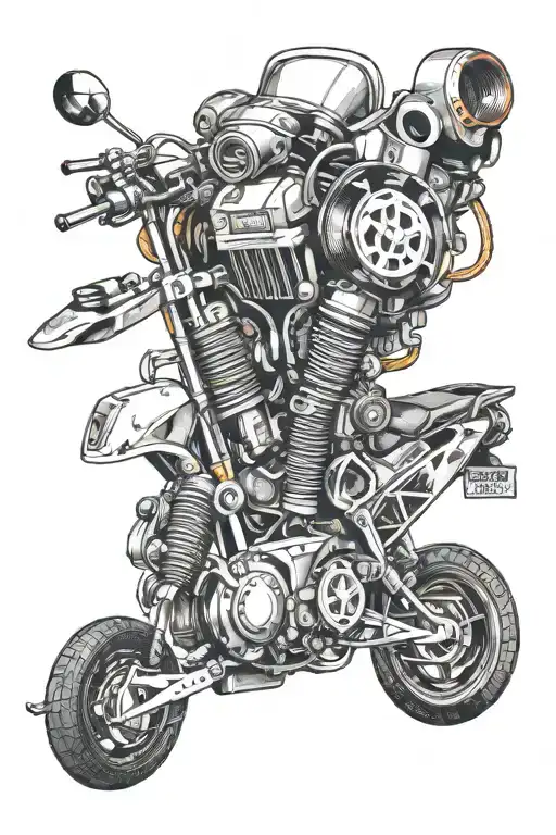 car parts make it honda tattoo design idea