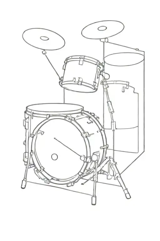 909 Kick Drum tattoo design idea