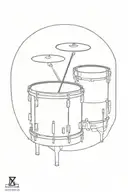 909 Kick Drum tattoo design idea