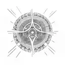 nuclear  tattoo design idea