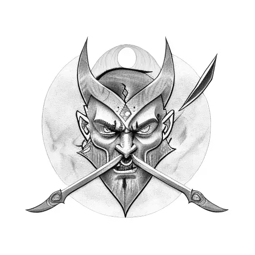 Kratos  tattoo design idea