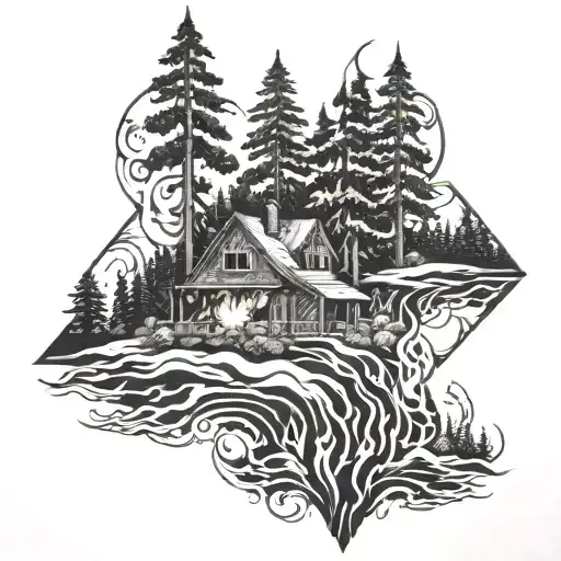 Wildfire tattoo design idea