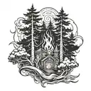 Wildfire tattoo design idea