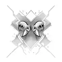 two headed Crow tattoo design idea