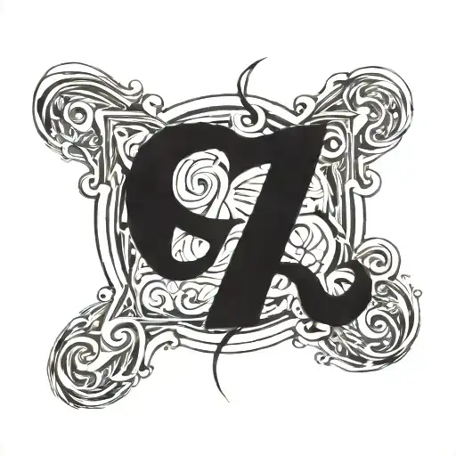 Fakira roy alphabet tattoo design idea