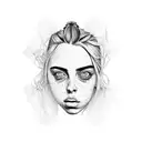 billie eilish tattoo design idea
