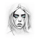billie eilish tattoo design idea