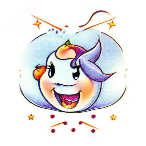 Peach from game girl full body tattoo design idea