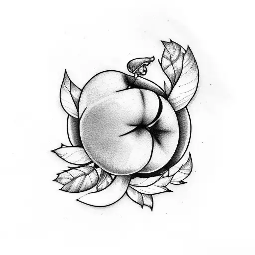 "Peach"  tattoo design idea
