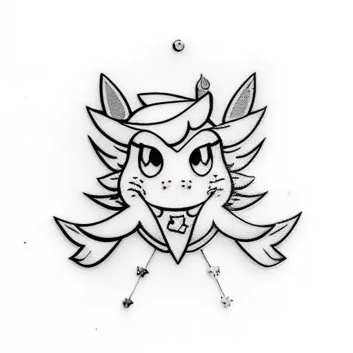 Peach from mario game pin up girl full body tattoo design idea