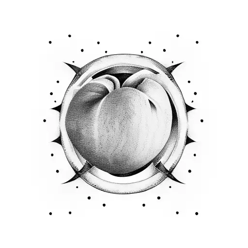 "Peach" sexy  tattoo design idea