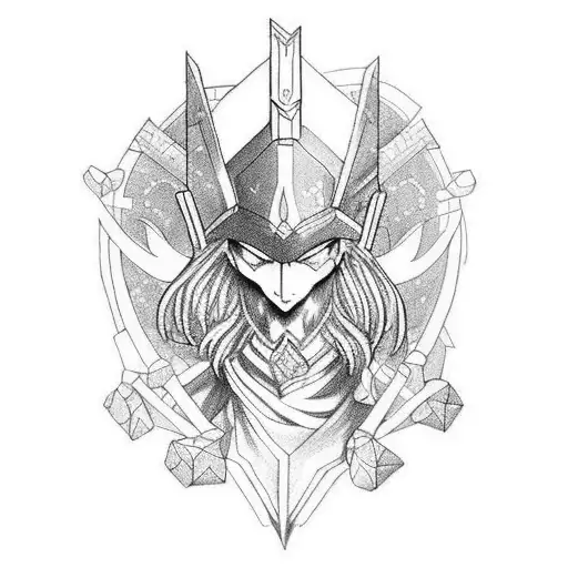 Gamer, Fantasy, Dark, Mythical, sleeve tattoo design idea