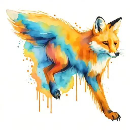 fox jumping out of "Thursday" on a calendar. have the words "murder club" underneath the fox  tattoo design idea