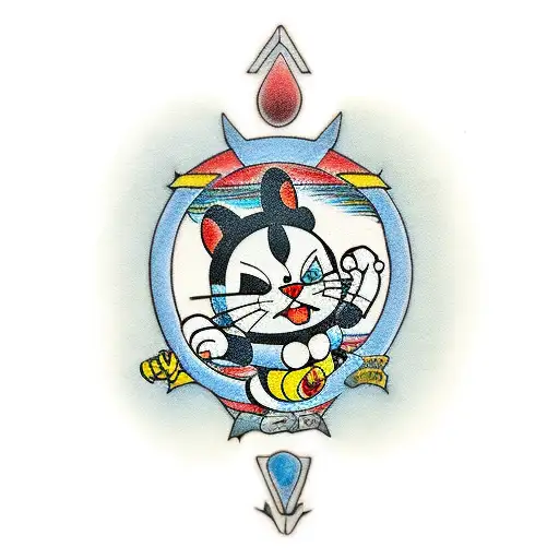 Doraemon Mehandi tatoo design || Doraemon drawing | #shorts #viral #art # doraemon #cartoon #trending - YouTube