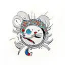 doraemon tattoo design idea