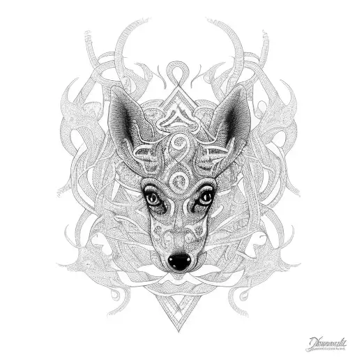 A tattoo of various animals intertwined in a mesmerizing pattern, celebrating your fondness for animals of all kinds. tattoo design idea