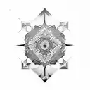 mirror  tattoo design idea