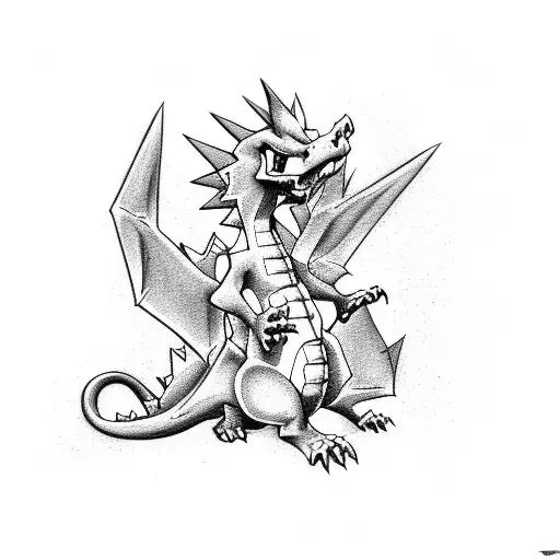 Charizard  tattoo design idea