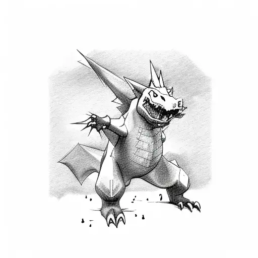 Charizard  tattoo design idea