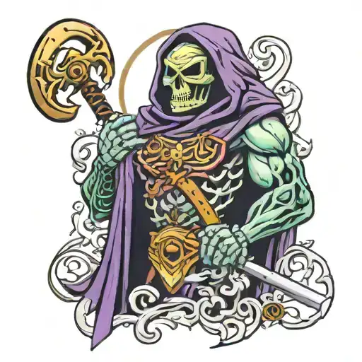 skeletor tattoo design idea