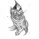 flash bolt tattoo design idea