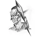 flash bolt tattoo design idea