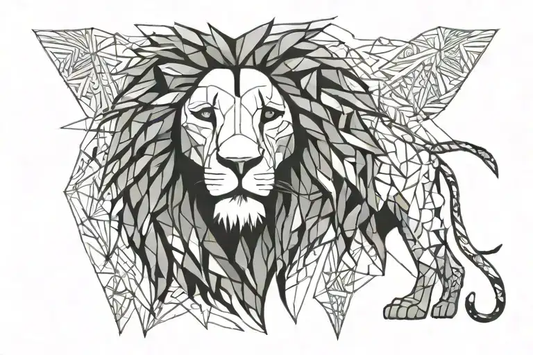 BOB MARLEY LION tattoo design idea