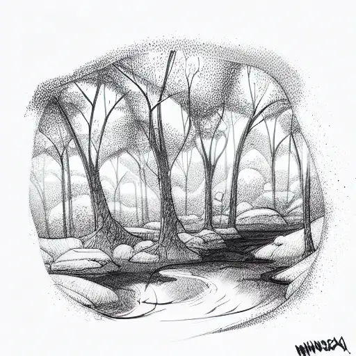 Minnesota wilderness tattoo design idea